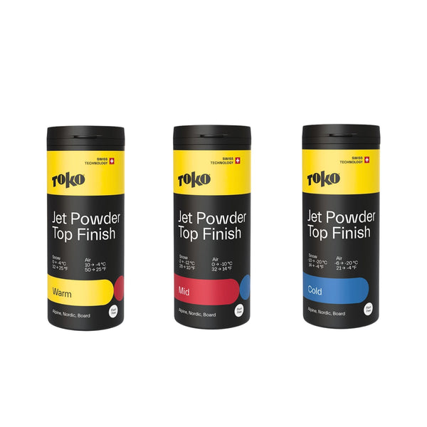 【TOKO】JET Powder Top Finish Toko Jet Powder Topcoat Finish - 30g - Warm, Mid, Cold | Utah Ski Gear