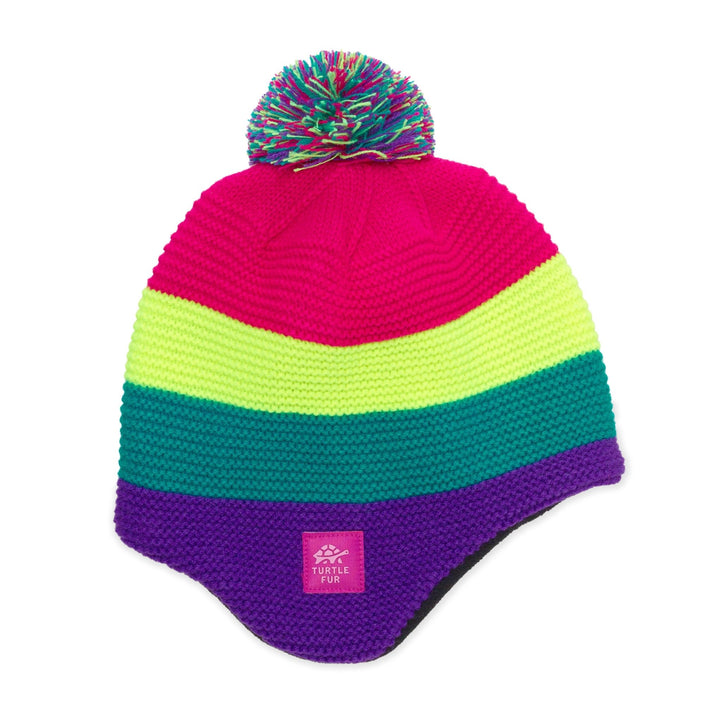 Turtle Fur Kids Luge Run Winter Hat APPAREL Turtle Fur Purple