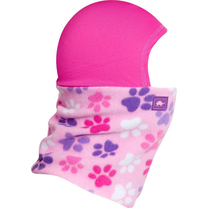 Turtle Fur Kids Playful Prints Fleece Shellaclava® APPAREL Turtle Fur Pink Paws