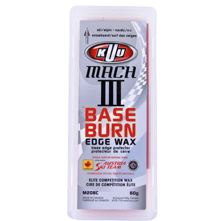 60g Kuu Base Burn Edge Wax SKI & SNOWBOARD WAX KUU