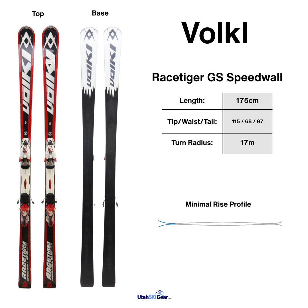 Volkl Racetiger GS Speed Wall + Marker rMotion 12 bindings - USED Volkl Racetiger GS Speed Wall + Marker rMotion 12 bindings - USED