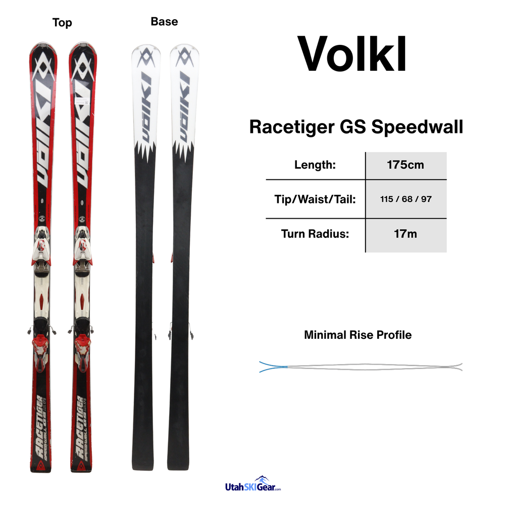 Volkl Racetiger GS Speed Wall + Marker rMotion 12 bindings - USED