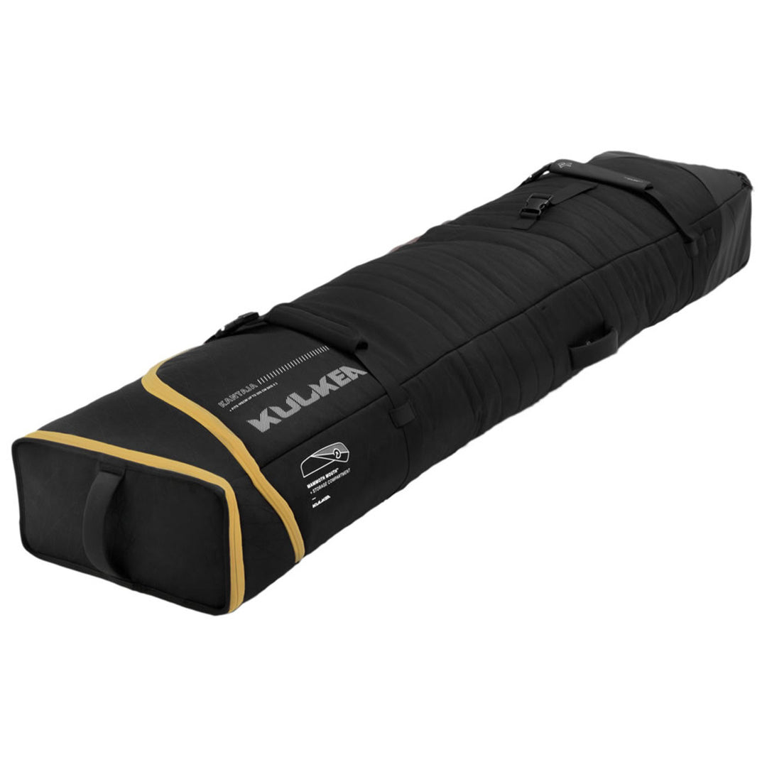 Kulkea Kantaja Double Roller Ski Bag BAGS Kulkea Black-Gold