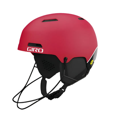 Giro Ledge SL Mips Race Helmet w/ Chingaurd - OPEN BOX RETURN HELMETS Giro Matte Red M (55.5-59cm)