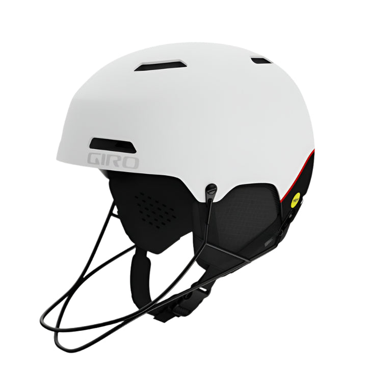 Giro Ledge SL Mips Race Helmet w/ Chingaurd - OPEN BOX RETURN HELMETS Giro Matte White M (55.5-59cm)