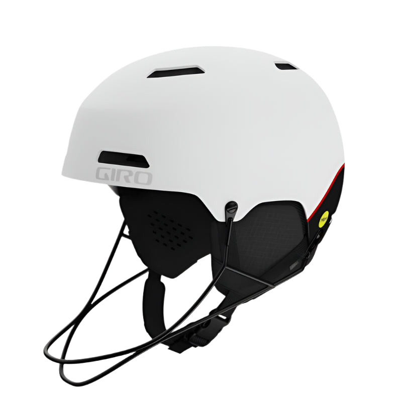 Giro Ledge SL Mips Race Helmet w/ Chingaurd - OPEN BOX RETURN HELMETS Giro Matte White M (55.5-59cm)