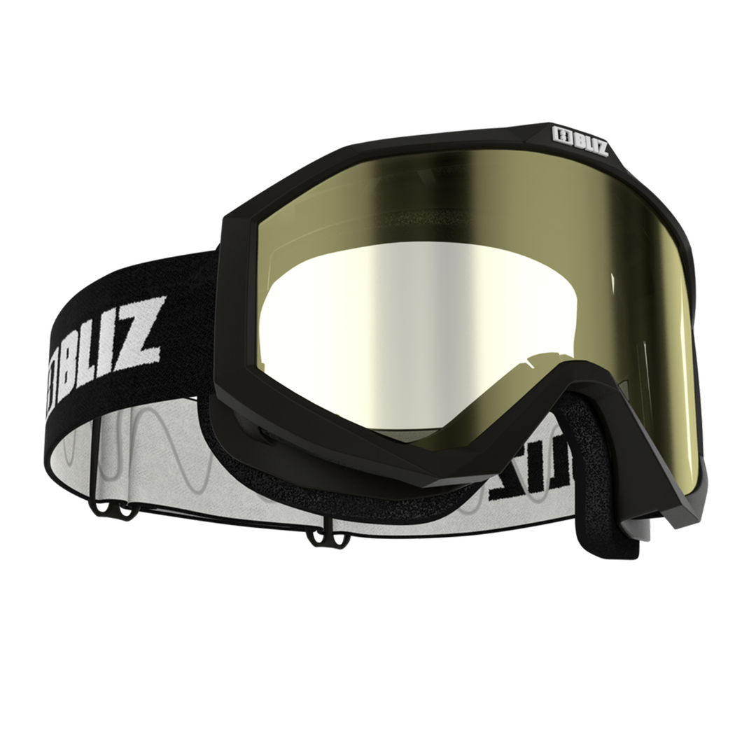 Bliz Liner Ski Goggles GOGGLES Bliz Black + Yellow Cat1 Lens