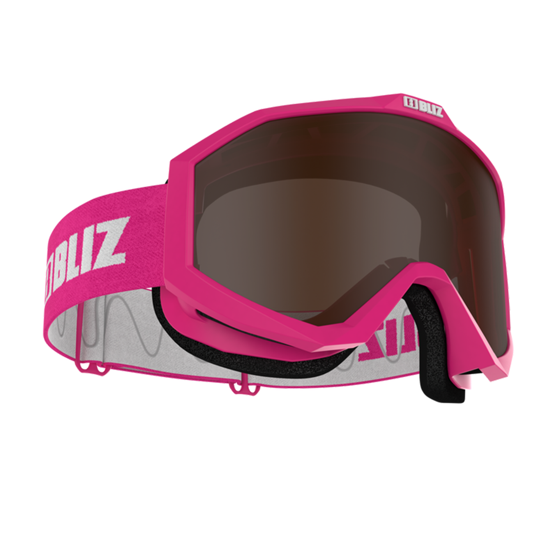 Bliz Liner Ski Goggles GOGGLES Bliz Pink + Brown Lens