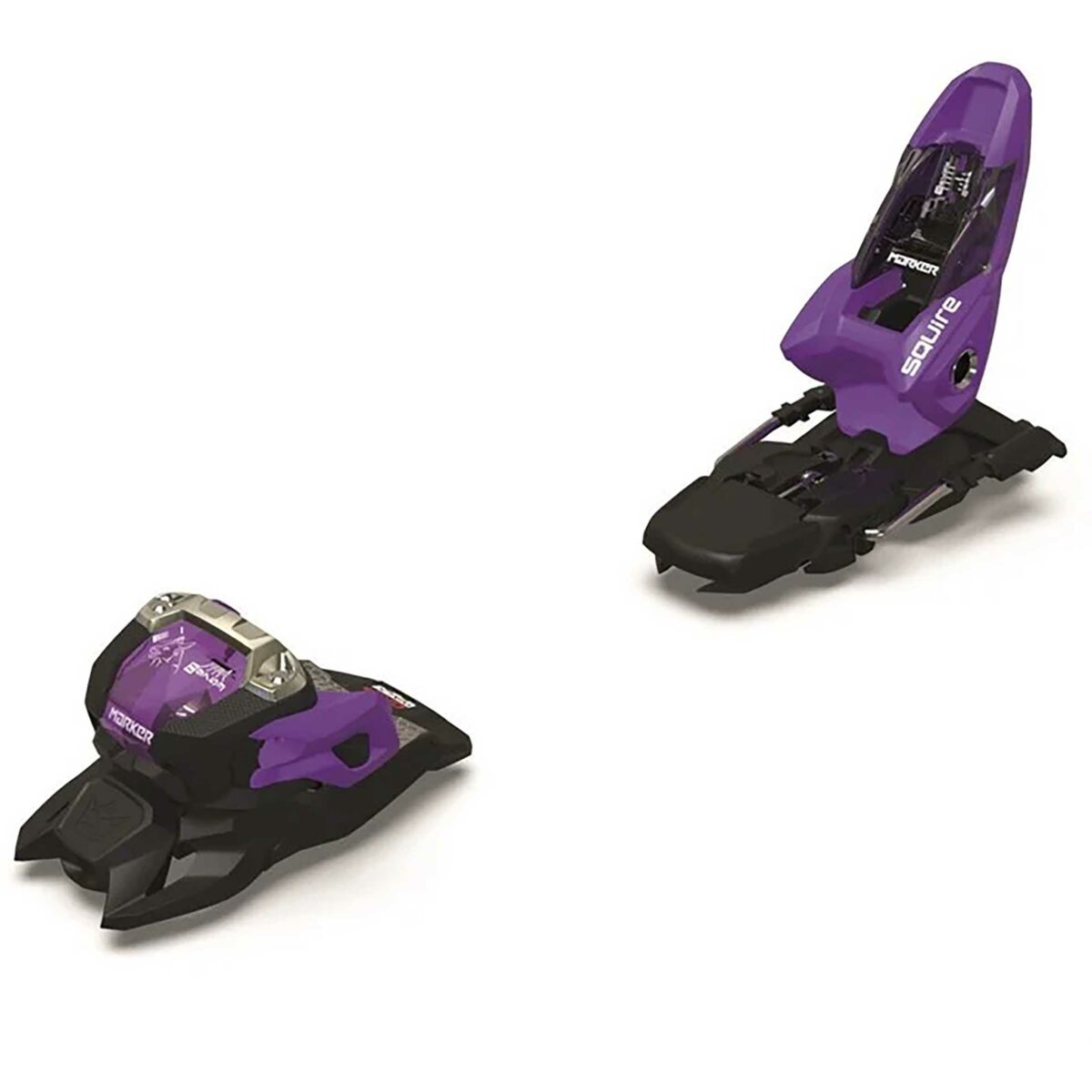 Marker Squire 11 ID All Mountain Freeride Alpine Ski Bindings 2024 SKI BINDINGS Marker Black / Purple 110mm 