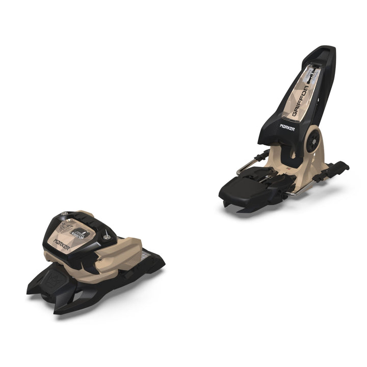 Marker Griffon 13 ID All Mountain Freeride Alpine Ski Bindings | 2025 SKI BINDINGS Marker Black / Tan 100mm
