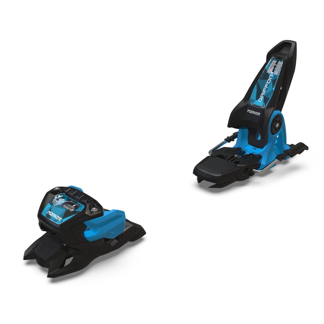 Marker Griffon 13 ID All Mountain Freeride Alpine Ski Bindings | 2025 SKI BINDINGS Marker Black / Blue 100mm