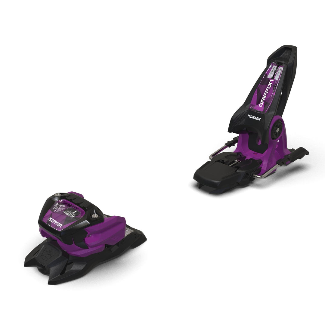 Marker Griffon 13 ID All Mountain Freeride Alpine Ski Bindings | 2025 SKI BINDINGS Marker Black / Purple 100mm