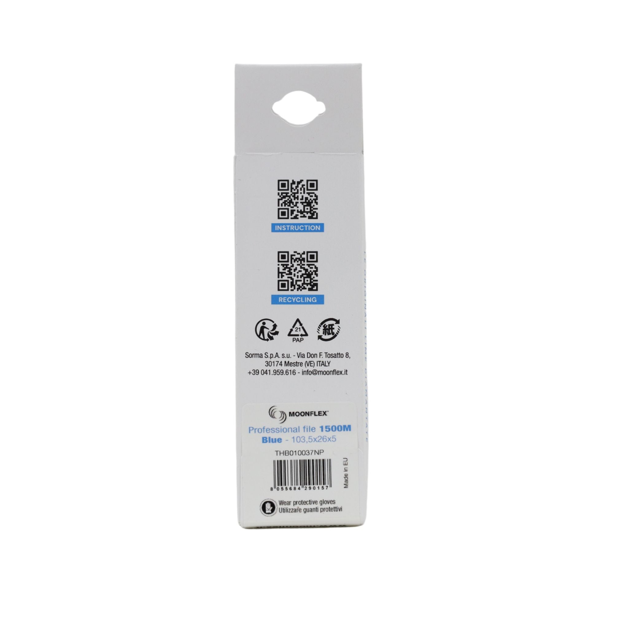 Diaface Moonflex Diamond File Stone - 102mm 1500 Grit - Blue EDGE TOOLS Diaface