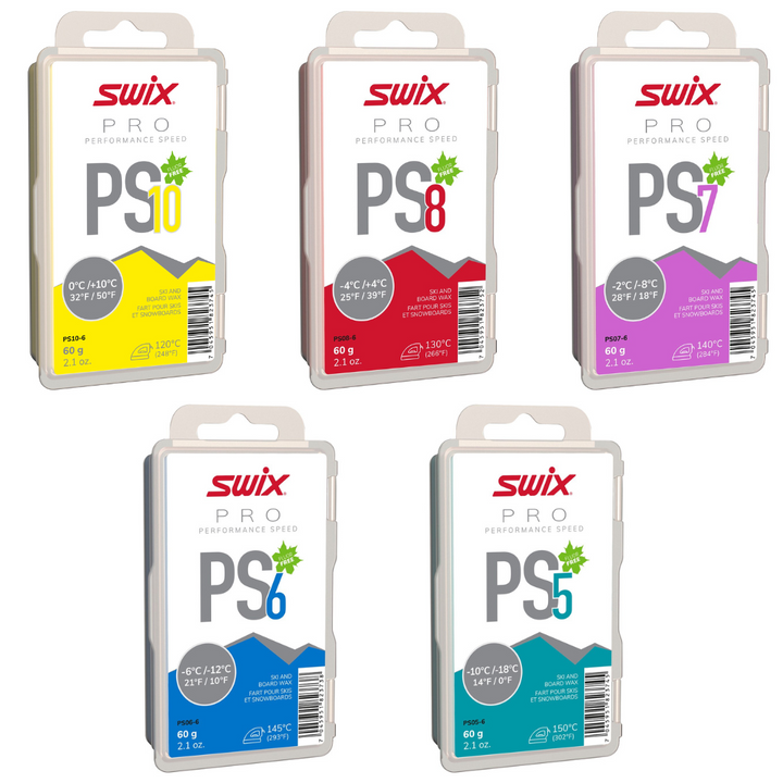 Swix PS Wax Bundle 60g - Performance Speed SKI & SNOWBOARD WAX Utah Ski Gear   