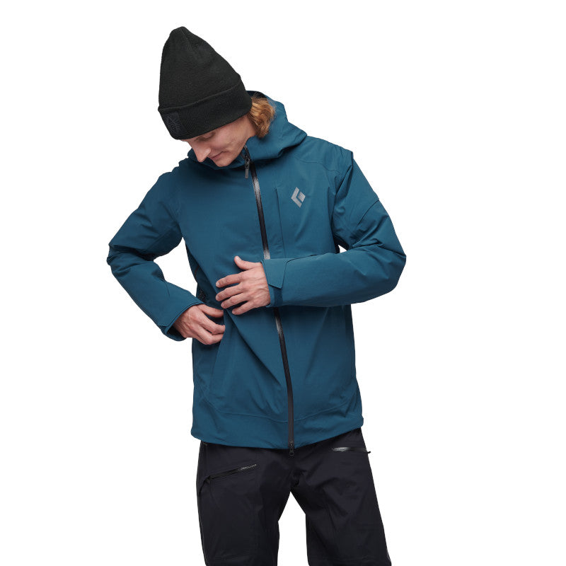 Ski Insulated Hard Shell Jacket Black Diamond Recon Stretch