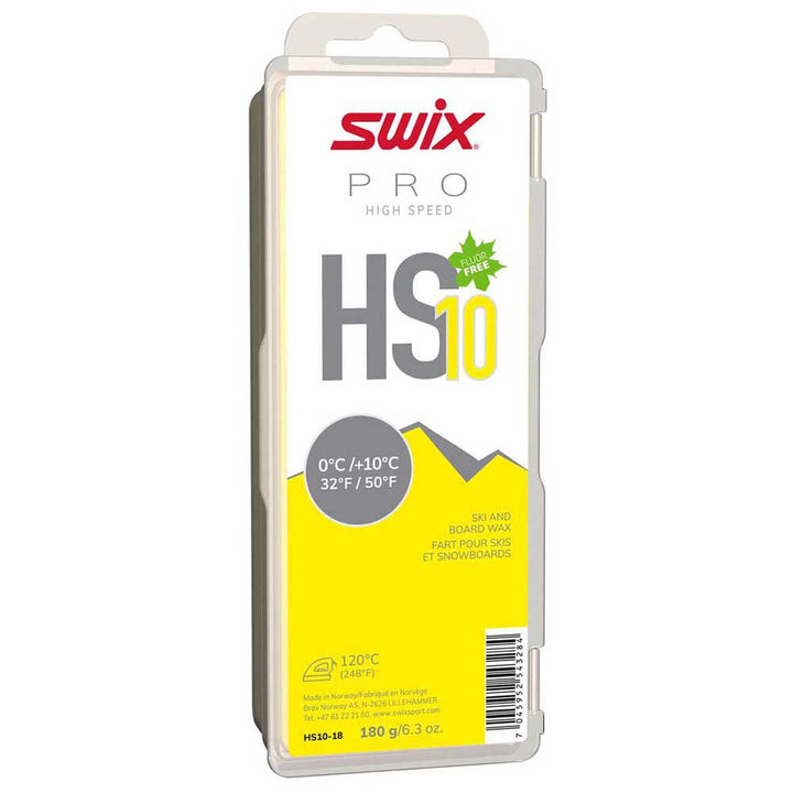 Swix High Speed Series Wax - 180g SKI & SNOWBOARD WAX Swix HS10 Yellow