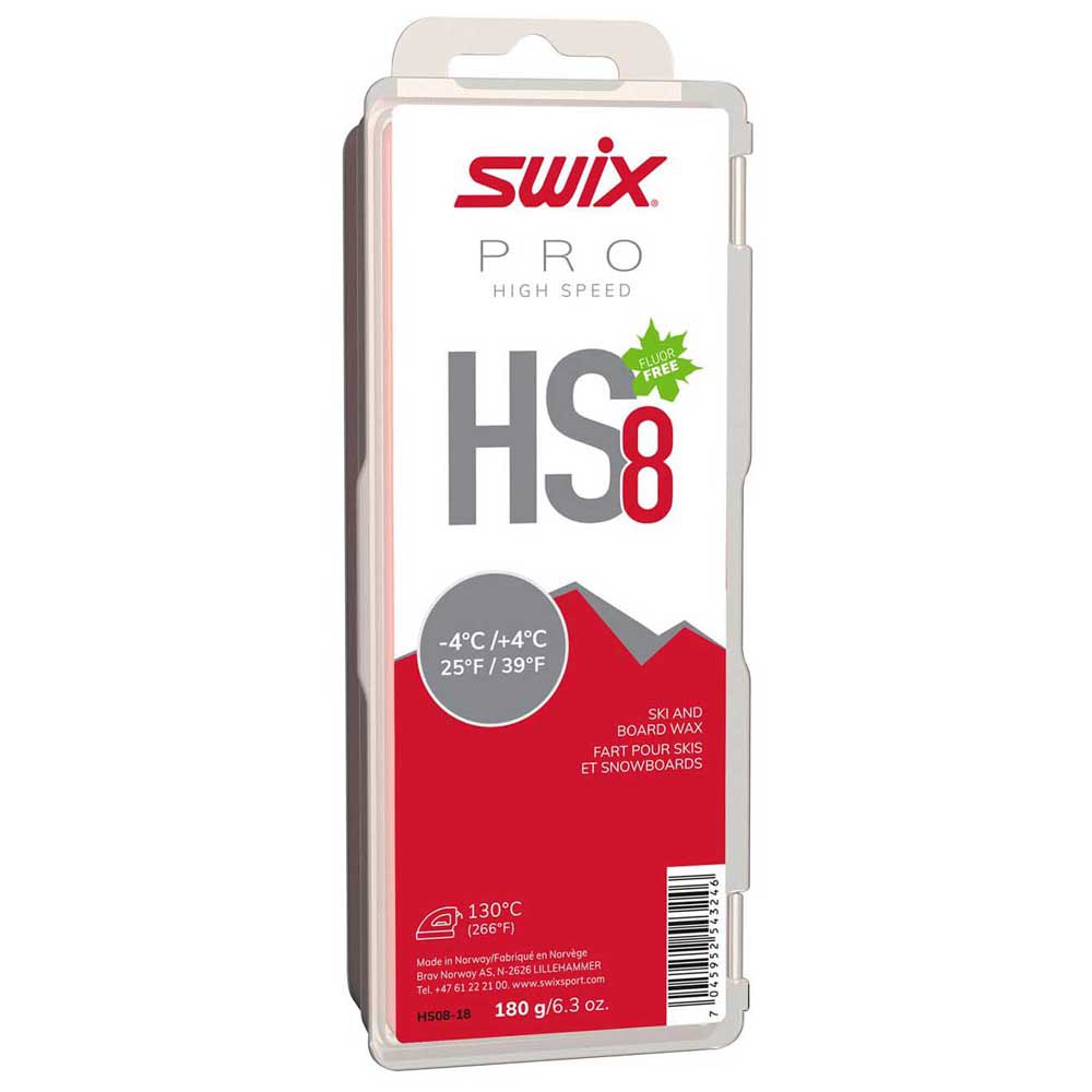 Swix High Speed Series Wax - 180g SKI & SNOWBOARD WAX Swix HS8 Red