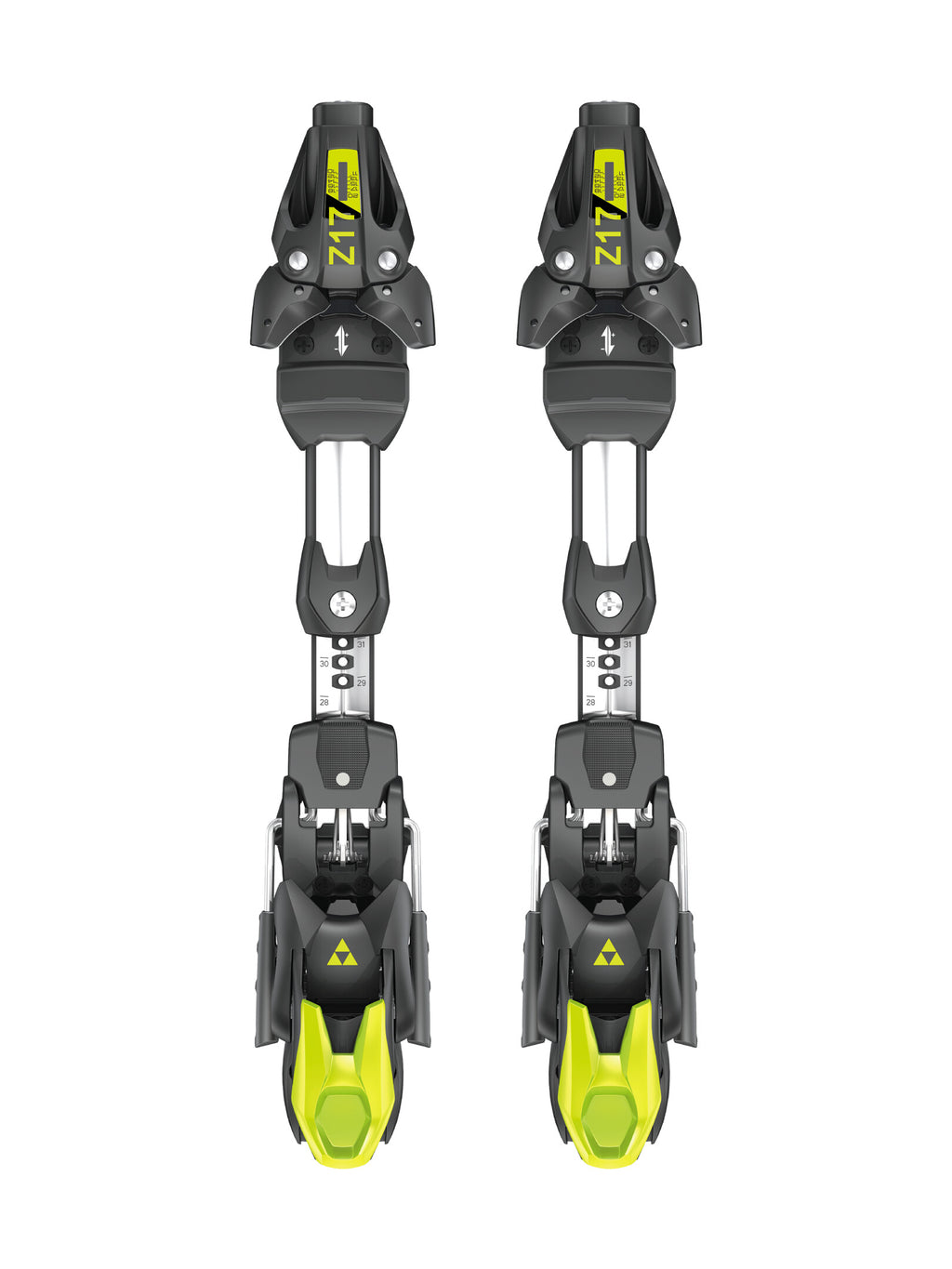 Fischer RC4 Z17 FREEFLEX ST BRAKE 85 [A] MATT BLACK/FL. YELLOW SKI BINDINGS Fischer