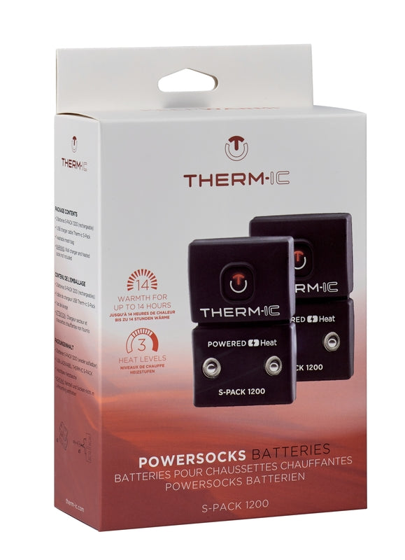 Therm-ic PowerSock S-Pack 1200 Batteries (Pair) HEATED ACCESSORIES Therm-ic   