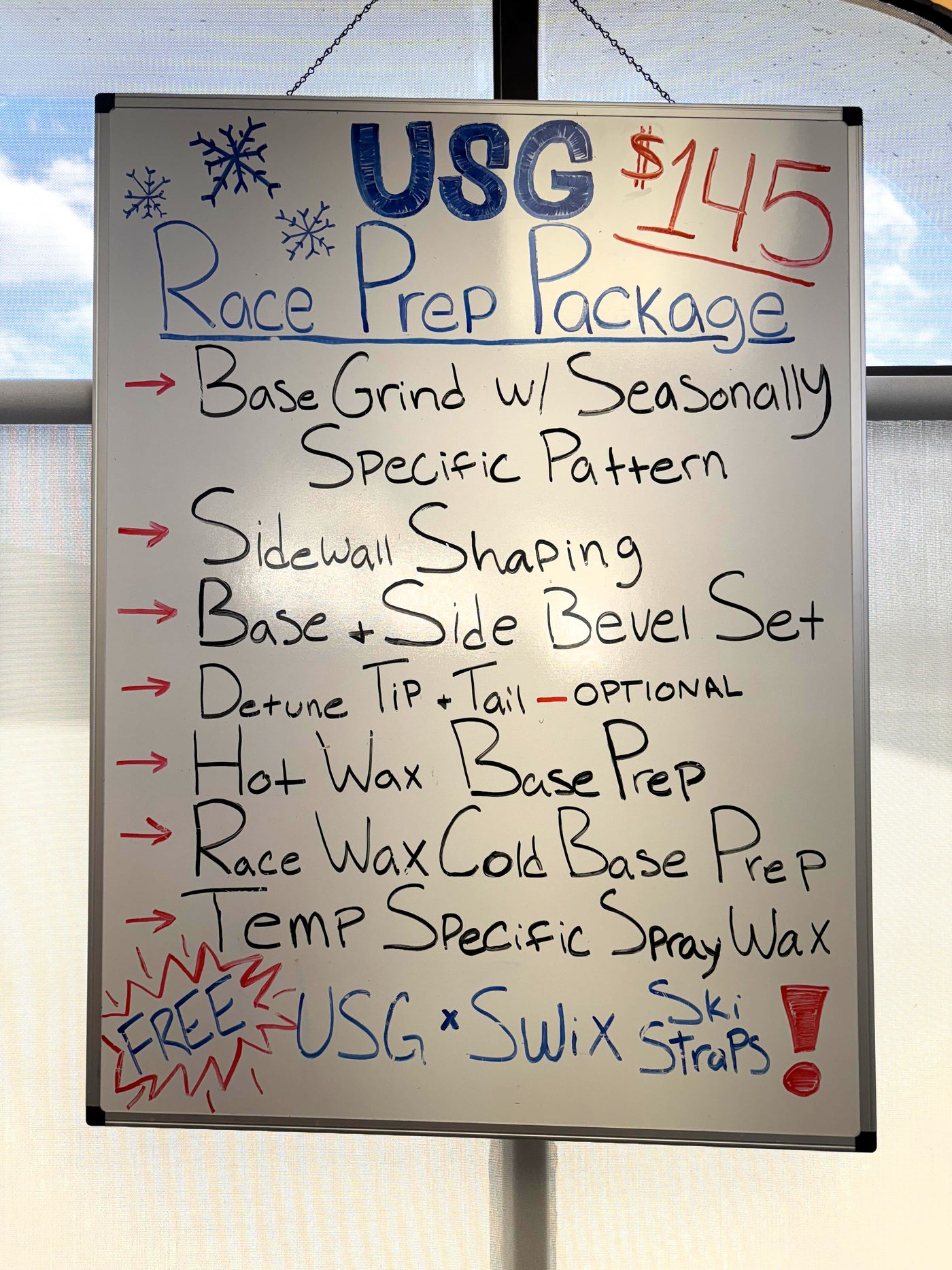 Race Prep Package Services Utah Ski Gear