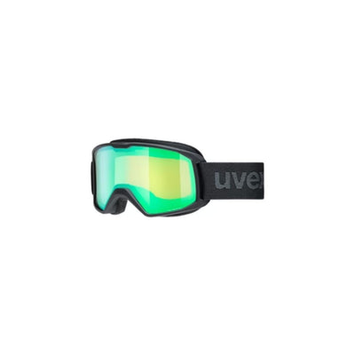 Uvex Element FM Ski Goggles GOGGLES Uvex Black Mat/Green  