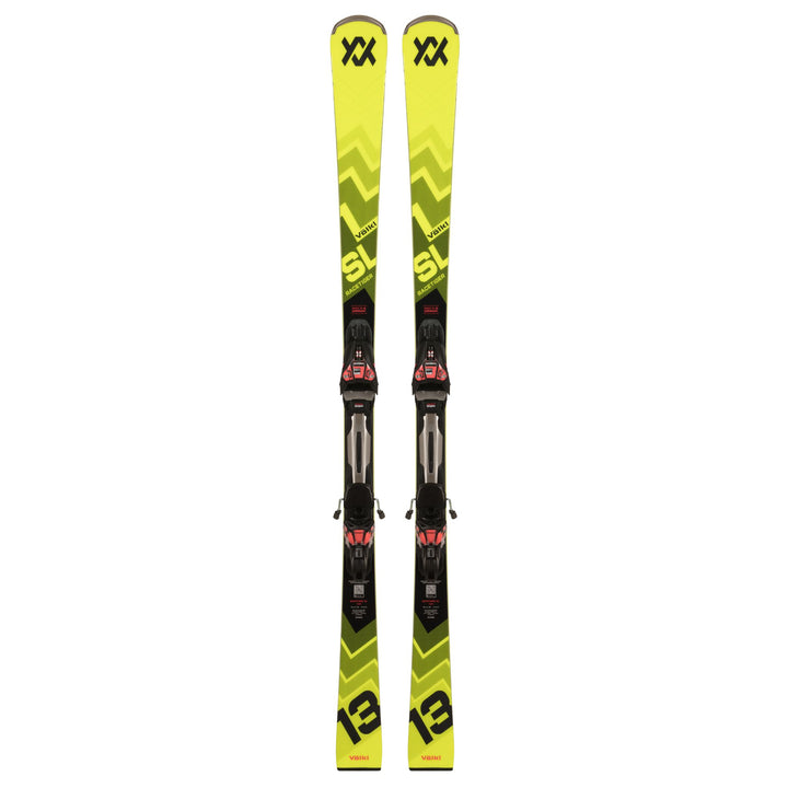 Volkl Racetiger SL + RMotion3 12 GW (Yellow, Black, Grey). Sold by Utah Ski Gear.