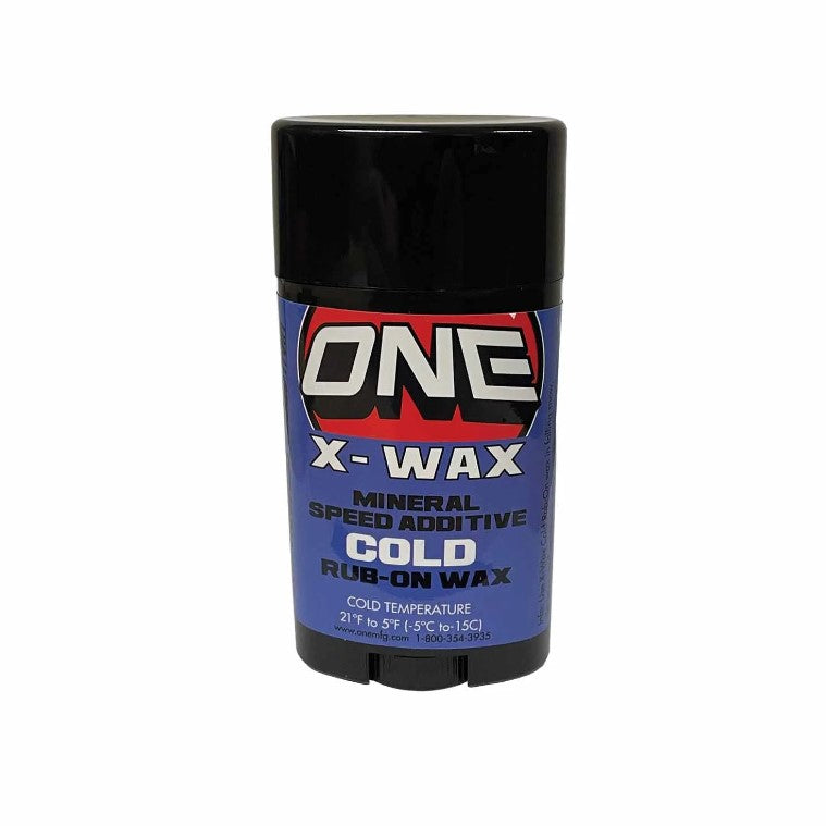 One MFG X-Wax Twist-Up Cold 50g w/ Cork Applicator SKI & SNOWBOARD WAX OneBall   