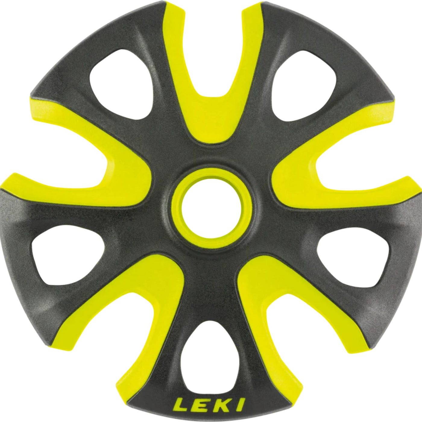 Leki Big Mountain Pole Basket SKI POLES Leki Black/Yellow  