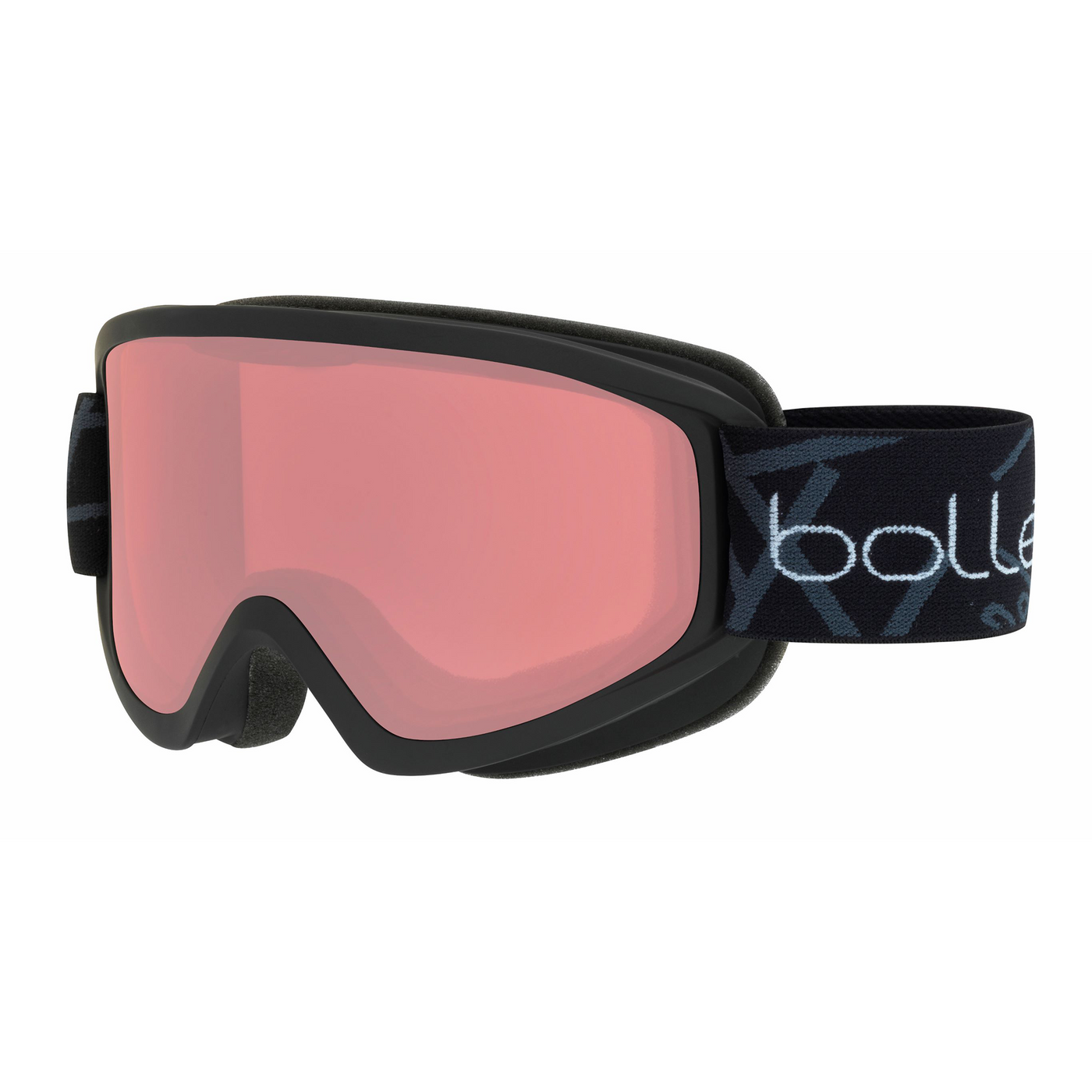 Bollé Freeze Ski Goggles - DISCONTINUED GOGGLES Bolle Matte Black with Vermillion Lens  