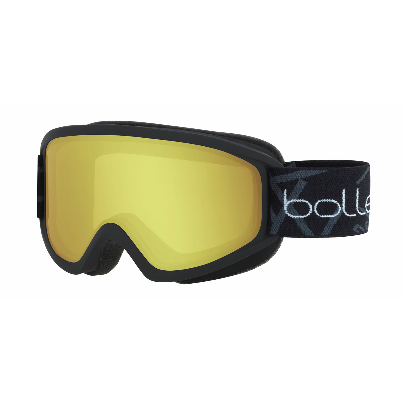 Bollé Freeze Ski Goggles - DISCONTINUED GOGGLES Bolle Matte Black with Lemon Lens  