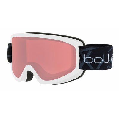 Bollé Freeze Ski Goggles - DISCONTINUED GOGGLES Bolle Matte White with Vermillion Lens  