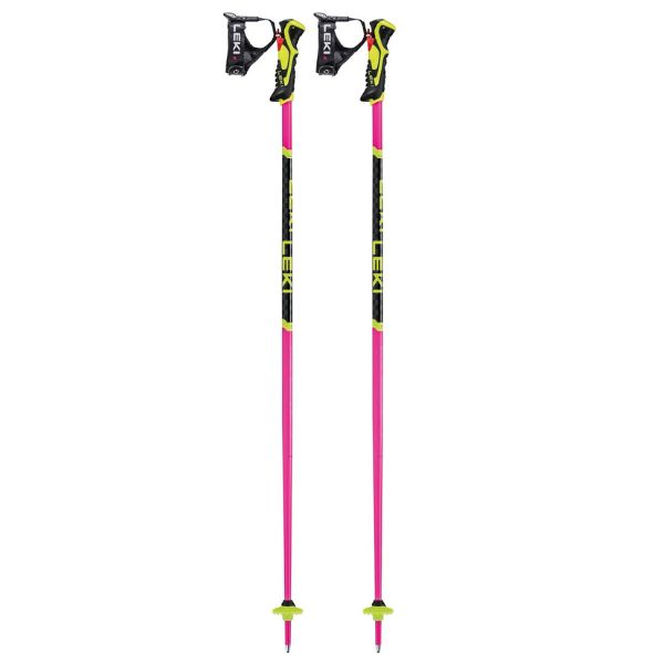Leki WCR Lite SL 3D Junior Slalom Ski Poles - 2024 SKI POLES Leki Pink 115 cm 