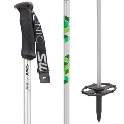 Swix Sonic R3, 2-Piece Aluminum Adjustable Ski Poles