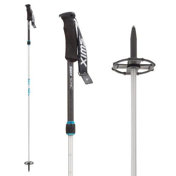 Swix Sonic R2, 2-Piece Carbon/Alu Adjustable Ski Poles SKI POLES Swix Poles 115-140  
