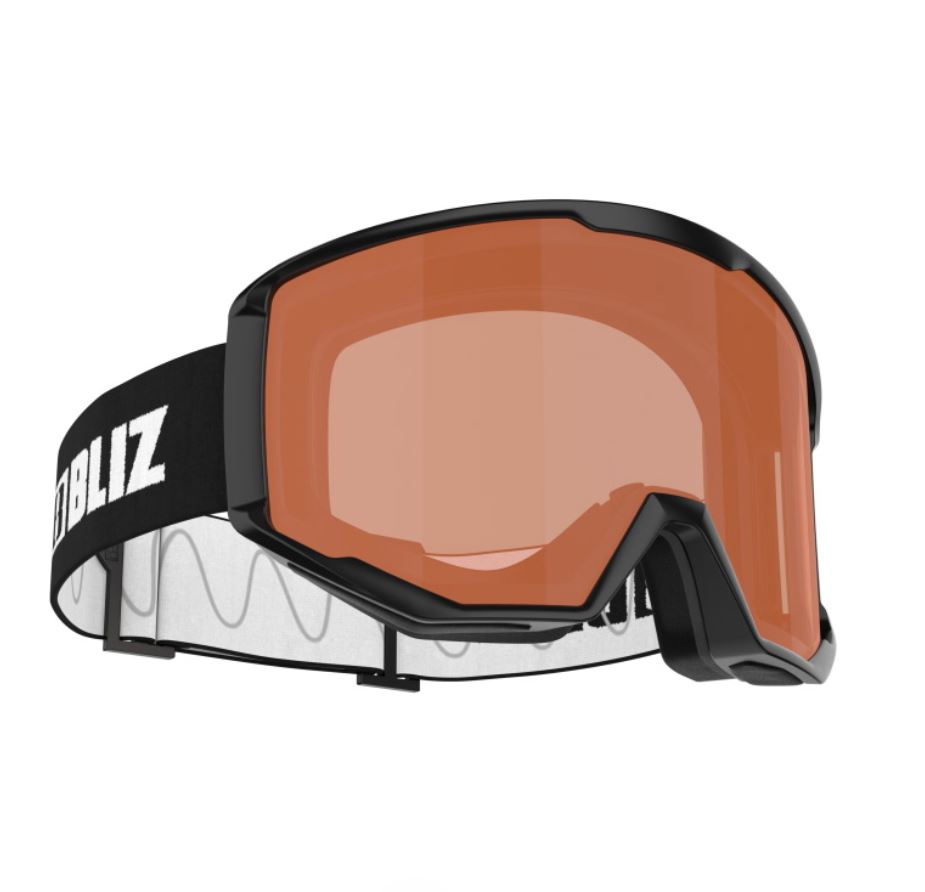 Bliz Spark Ski Goggles GOGGLES Bliz Black + Orange Cat2 Lense