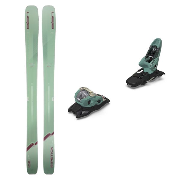 2023 Women's Elan Ripstick 102 Skis + Marker Squire 11 ID Bindings