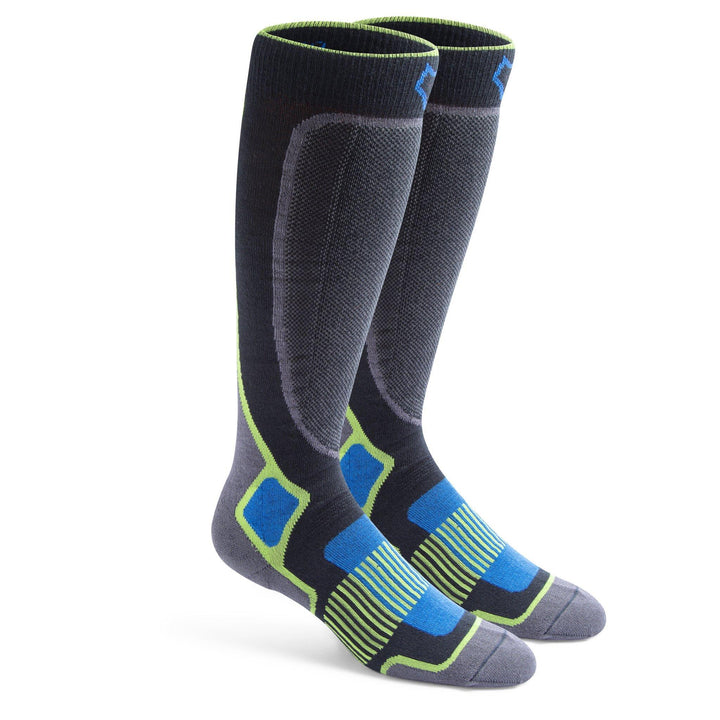 Fox River Valdez Mens Ski Sock APPAREL Fox River Black/Kiwi M 
