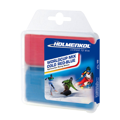 Holmenkol WorldCup Mix Cold - 35g Betamix Red & 35g Ultramix Blue SKI & SNOWBOARD WAX Holmenkol   