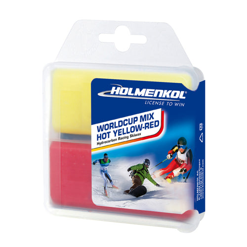 Holmenkol WorldCup Mix - Alpha Yellow & Beta Red - 70g SKI & SNOWBOARD WAX Holmenkol   