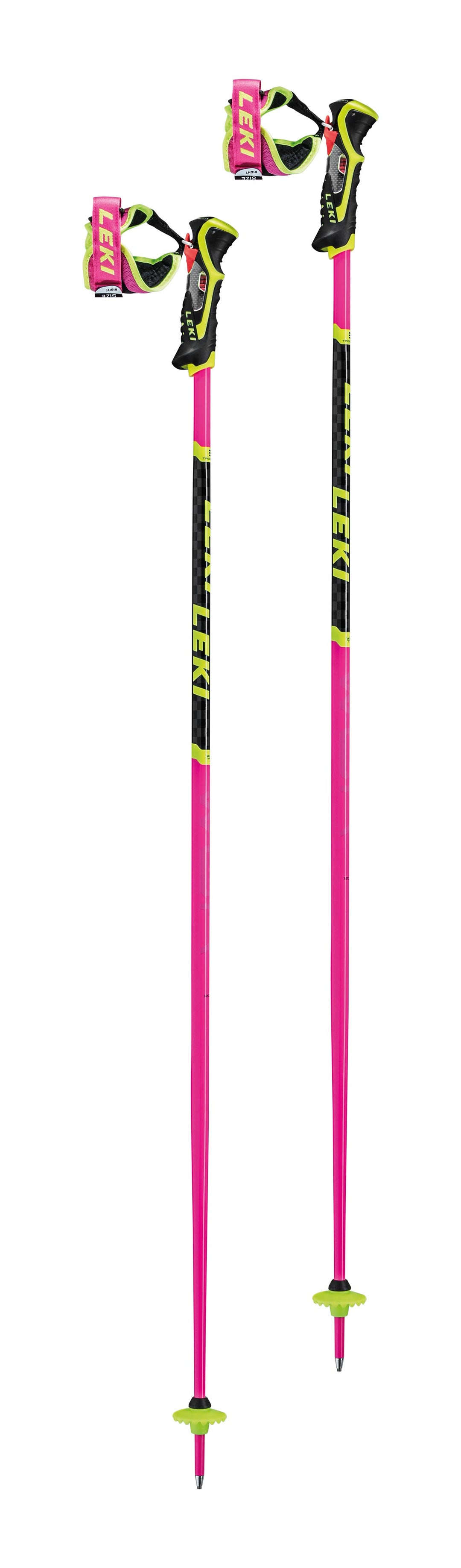Leki WCR TBS SL 3D Aluiminum Alpine Ski Race Poles | Pink - 2025 - Open Box Return SKI POLES Leki 105cn