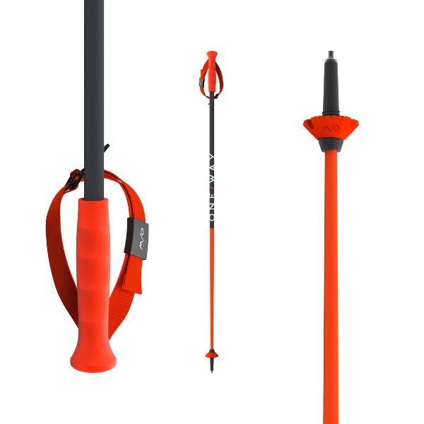 One Way RD SL Junior Race Poles - 2025 SKI POLES One Way 100cm/Ergo Grip