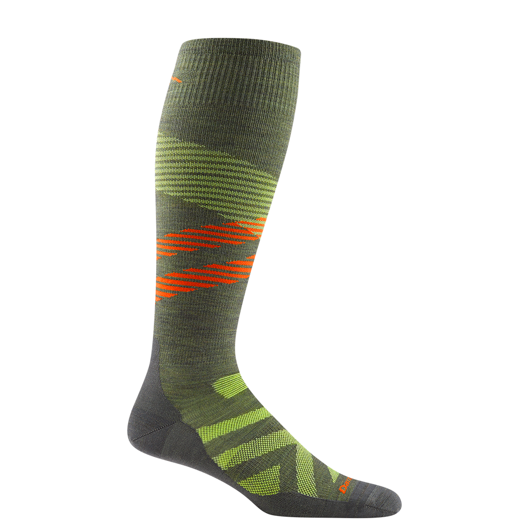 Darn Tough Men's Pennant Ultra-Lightweight Ski Sock APPAREL DARN TOUGH VERMONT Green M 
