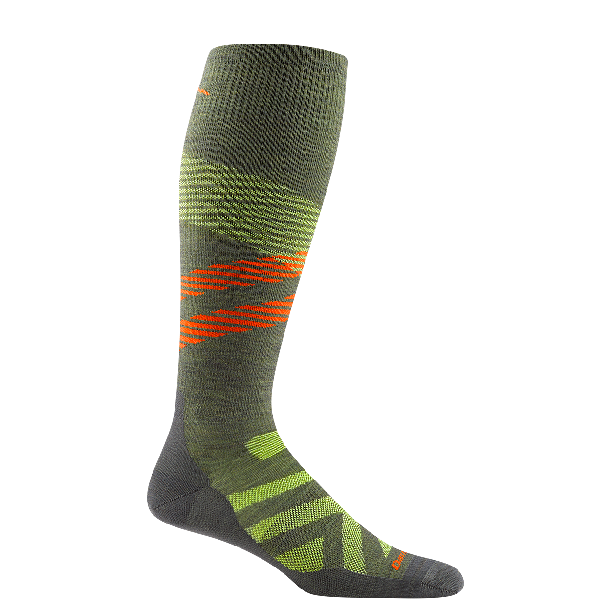 Darn Tough Men's Pennant Ultra-Lightweight Ski Sock APPAREL DARN TOUGH VERMONT Green M 