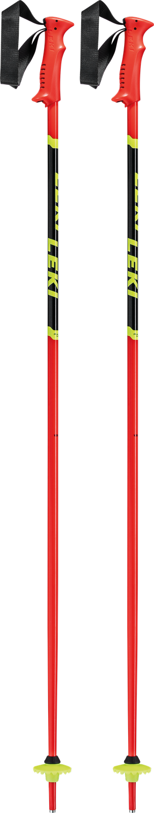 Leki Kids Ski Poles Red Yellow & Black SKI POLES Leki   