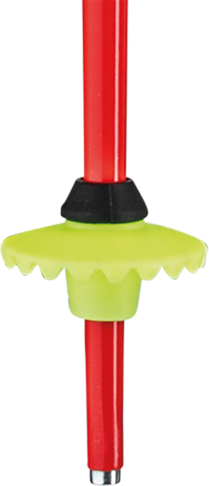 Leki Kids Ski Poles Red Yellow & Black - 2023 SKI POLES Leki   