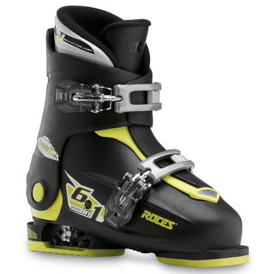 Roces IDEA Up Adjustable Youth Ski Boots | Size 19.0 - 22.0 MP SKI BOOTS Roces Black/Lime Green  