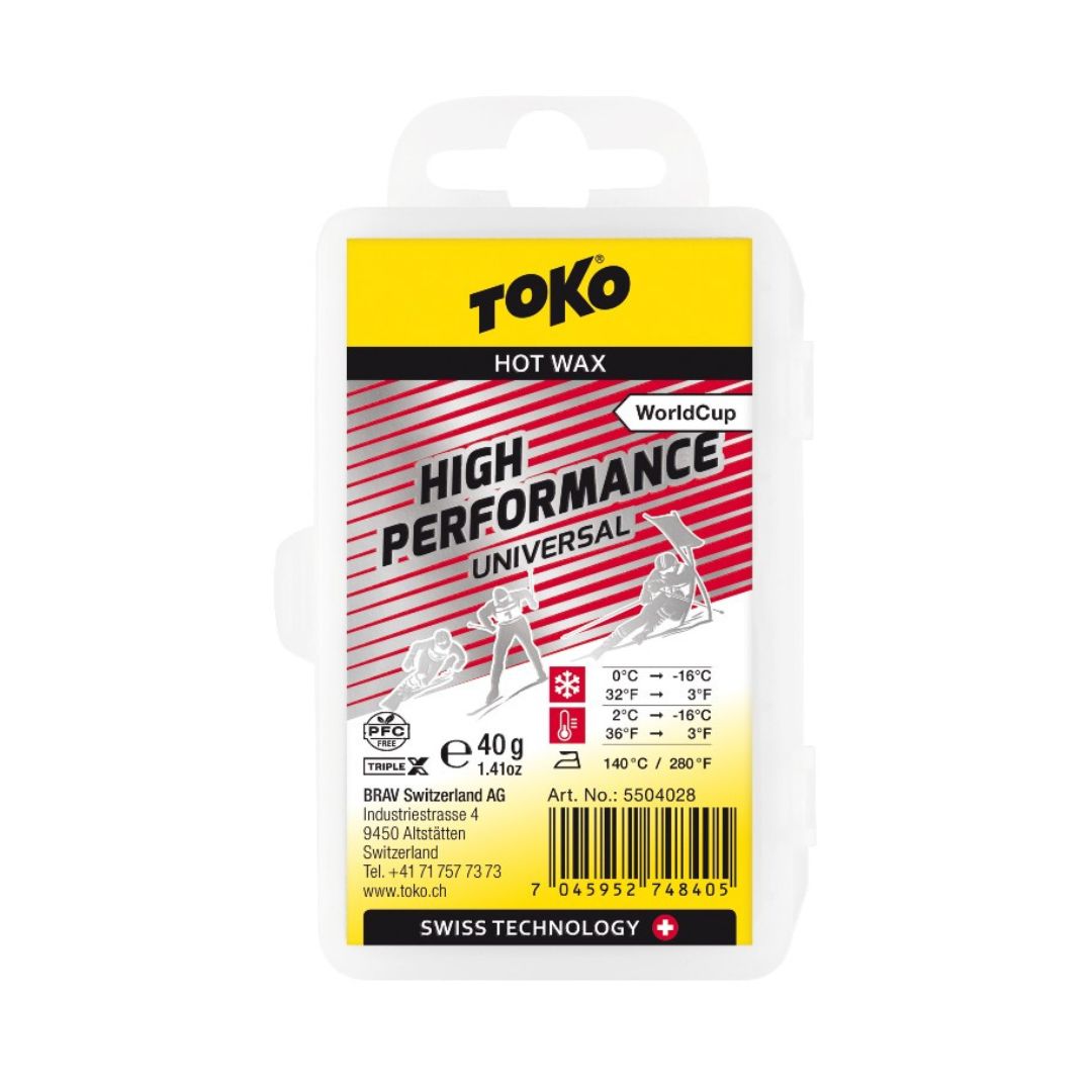 Toko 40g World Cup High Performance All Condition Wax | 5504028 SKI & SNOWBOARD WAX Toko   