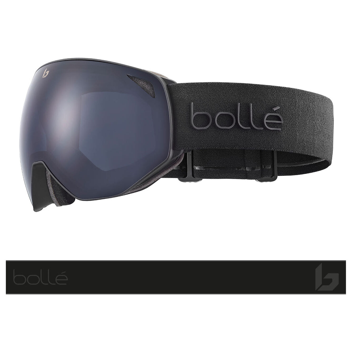 Bolle Torus Full Black Matte Goggles GOGGLES Bolle Grey Cat 3  