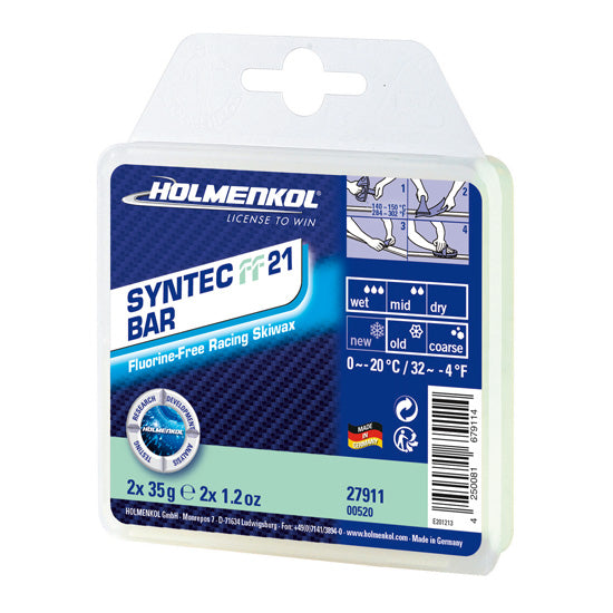 Holmenkol Syntec FF 21 Fluoro Free Race Wax - 70g SKI & SNOWBOARD WAX Holmenkol   