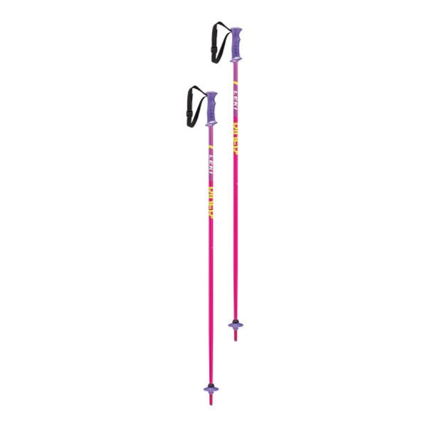 Leki Rider Jr Aluminum Alpine Ski Poles | Red, Blue, Purple, Green - DISCONTINUED SKI POLES Leki 80cm Purple 